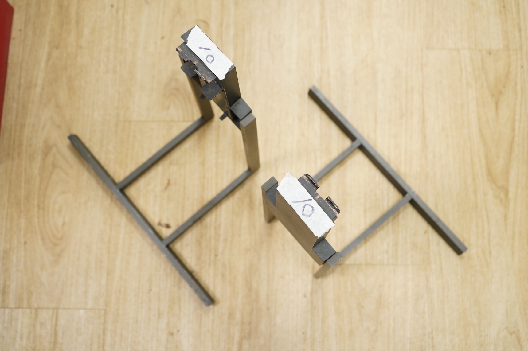 A collection of Bang & Olufsen stereo equipment, including; a Beocentre 2200 together with a pair of the related Beovox X25 speakers, plus a pair of Redline R60 floor standing speakers with their stands, and a pair of Be